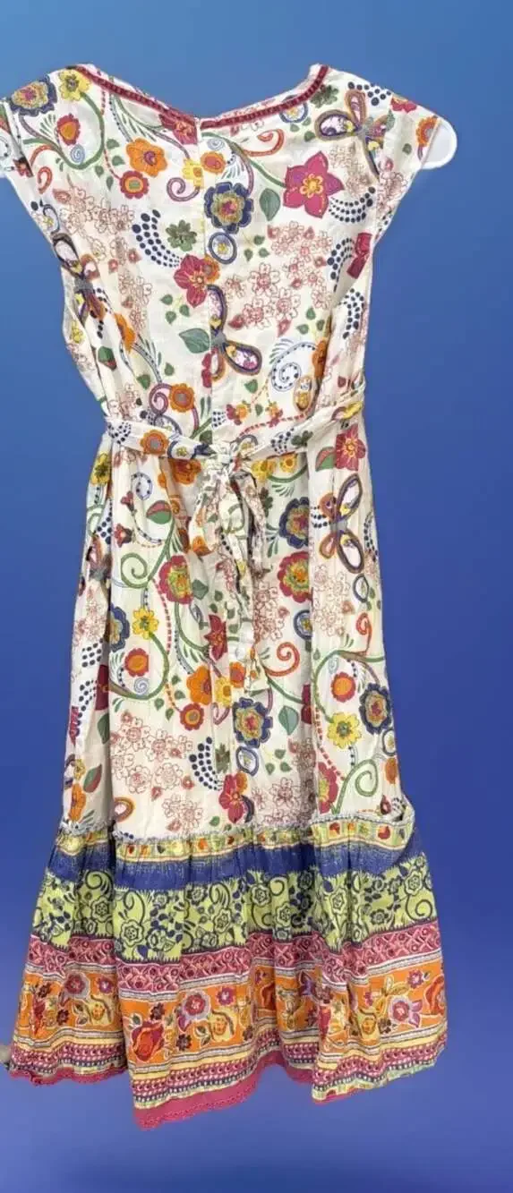 Butterfly Floral Boho Fairy Core Whimsy Dress Girls 12